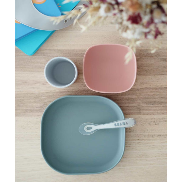 Beaba Silicone Meal Set 4pcs Eucalyptus