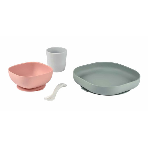 Beaba Silicone Meal Set 4pcs Eucalyptus