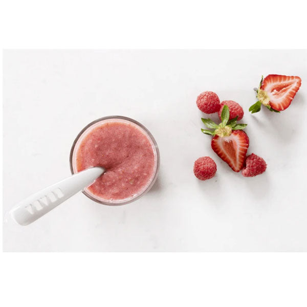Beaba 1st Age Ergonomic Silicone Spoon Grey