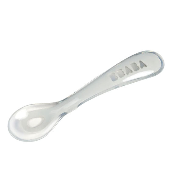 Beaba 2nd Age Soft Silicone Spoon Grey
