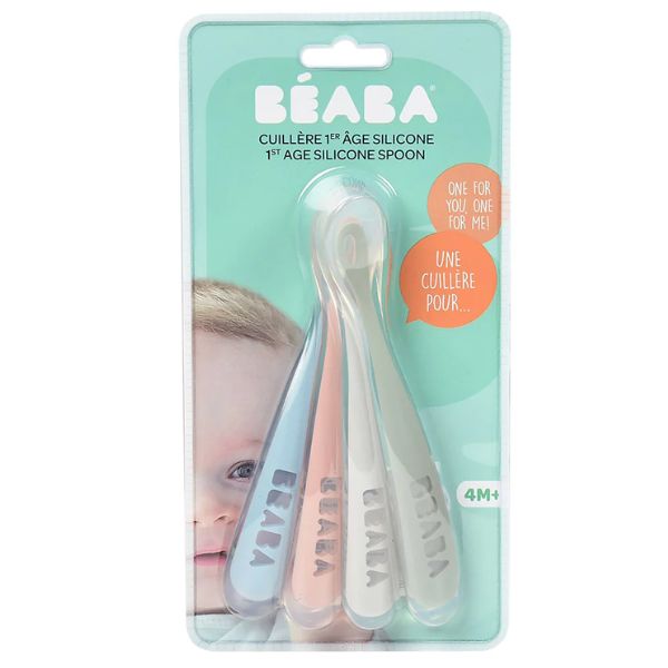 Beaba 1st Age Silicone Spoons (Set of 4)