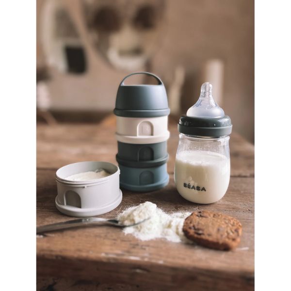 Beaba Formula and Snack Container Mineral Grey/Blue