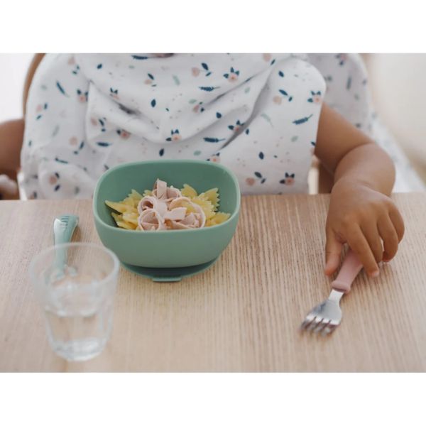 Beaba Silicone Suction Bowl Sage Green