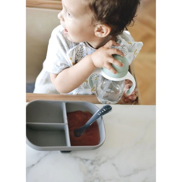 Beaba Silicone Suction Divided Plate Mineral