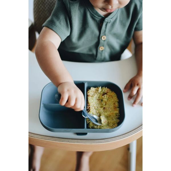 Beaba Silicone Suction Divided Plate Mineral