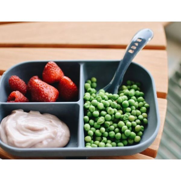 Beaba Silicone Suction Divided Plate Mineral