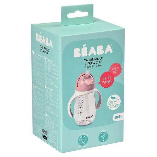Beaba Straw Cup 300ml Vintage Pink