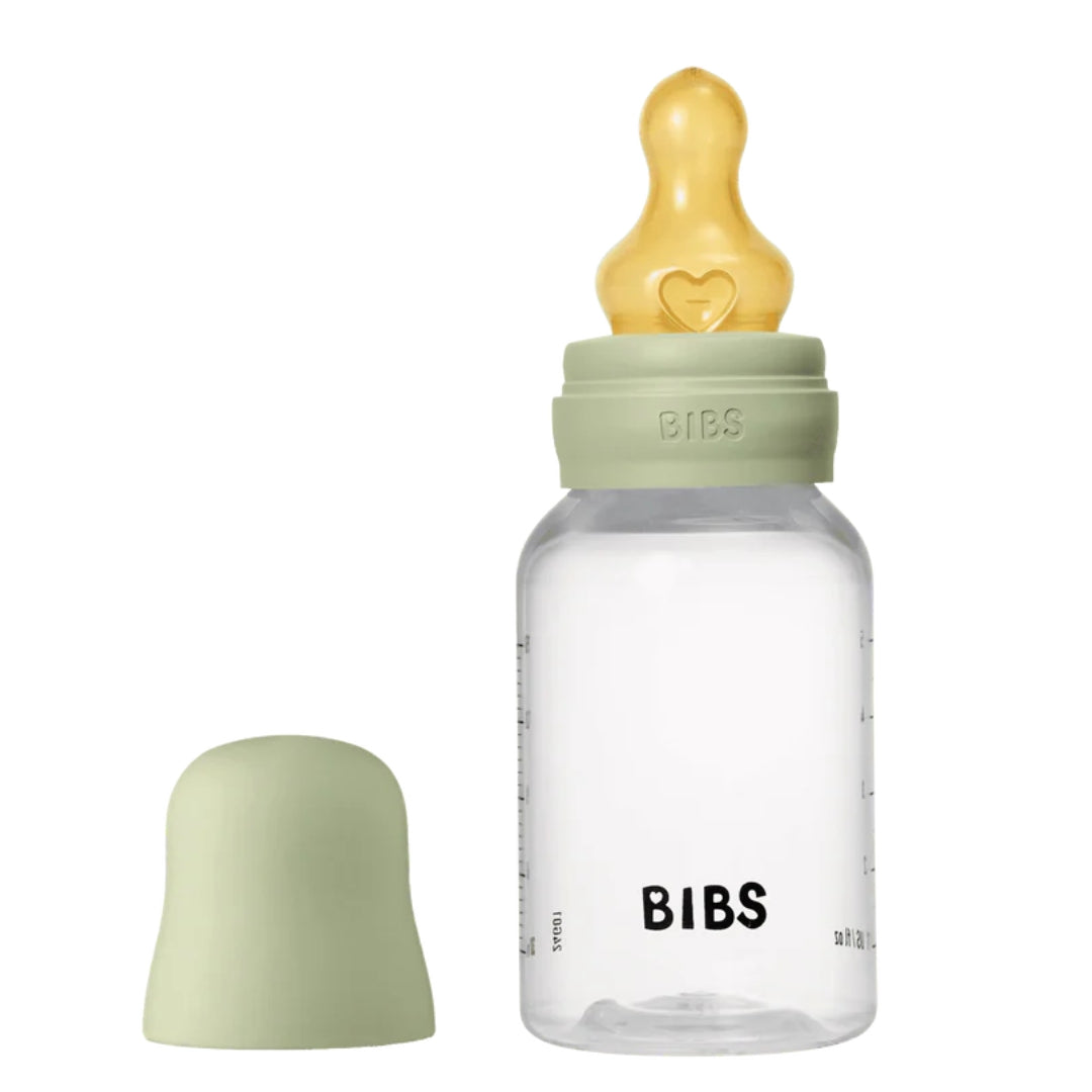 BIBS Baby Bottle Complete Set 150ml Latex Sage