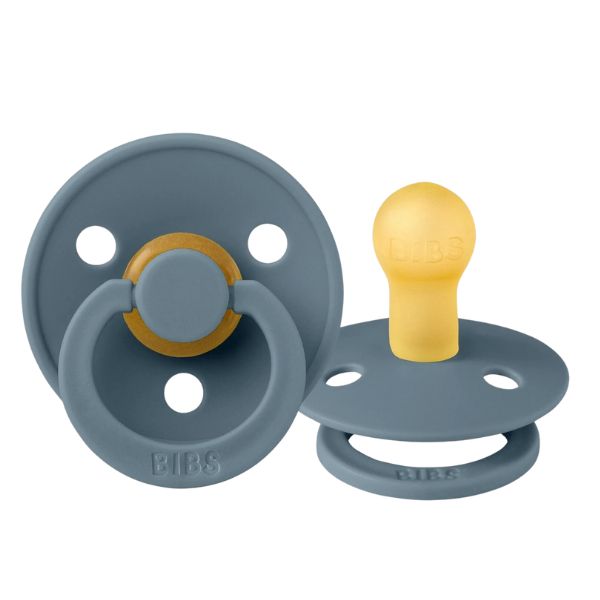BIBS Dummy Round 2pk Petrol Size 2