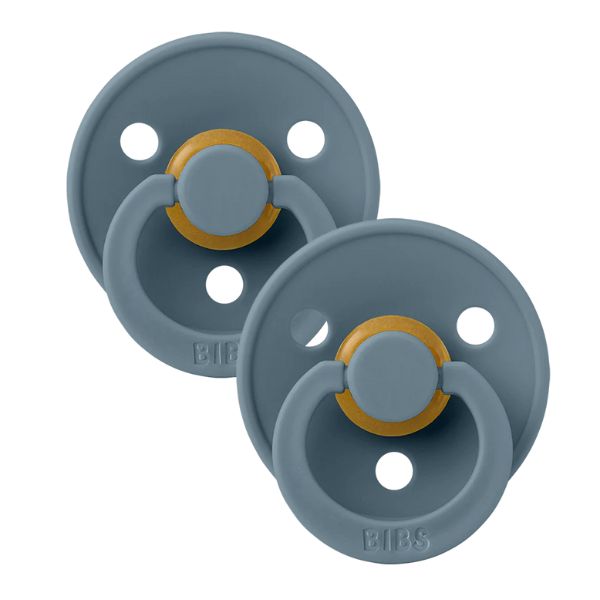 BIBS Dummy Round 2pk Petrol Size 2