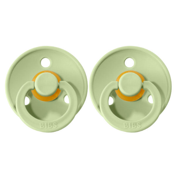 BIBS Dummy Round 2pk Pistachio Size 2