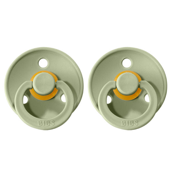 BIBS Dummy Round 2pk Sage Size 2