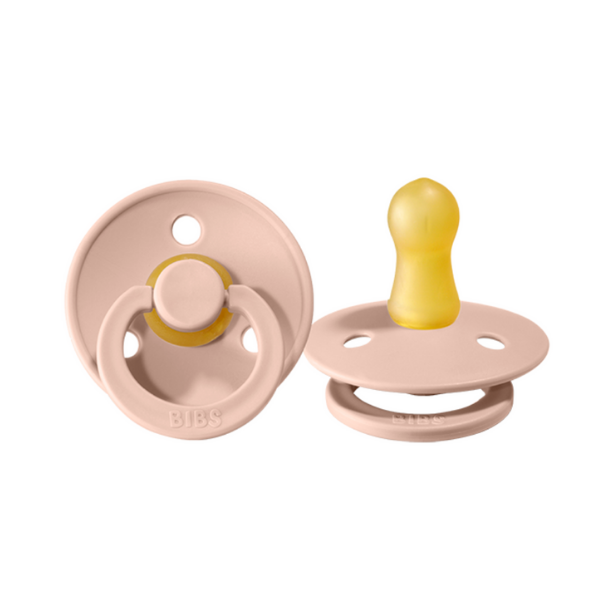 BIBS Dummy Round 2pk Blush Size 1