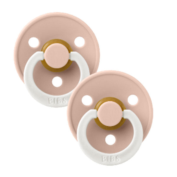 BIBS Dummy Night Glow Blush 2pk Size 1