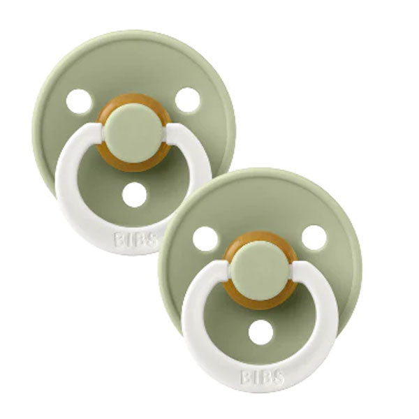 BIBS Dummy Night Glow Sage 2pk Size 2