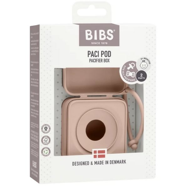 BIBS Pacifier Box Blush