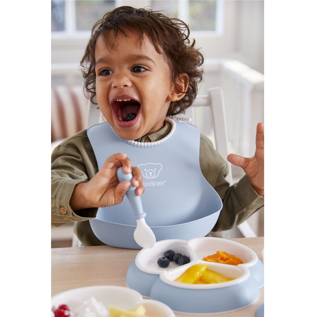 BabyBjorn Baby Bib 2 Pack Powder Green/Powder Blue