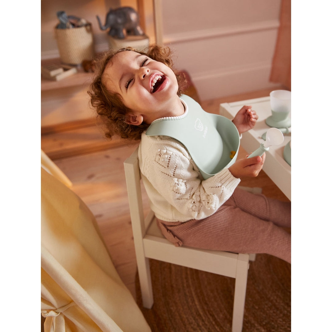 BabyBjorn Baby Bib 2 Pack Powder Green/Powder Pink