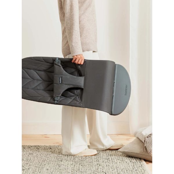BabyBjorn Bouncer Bliss Woven Petal Quilt Anthracite