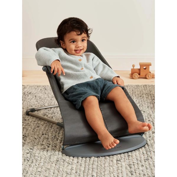 BabyBjorn Bouncer Bliss Woven Petal Quilt Anthracite