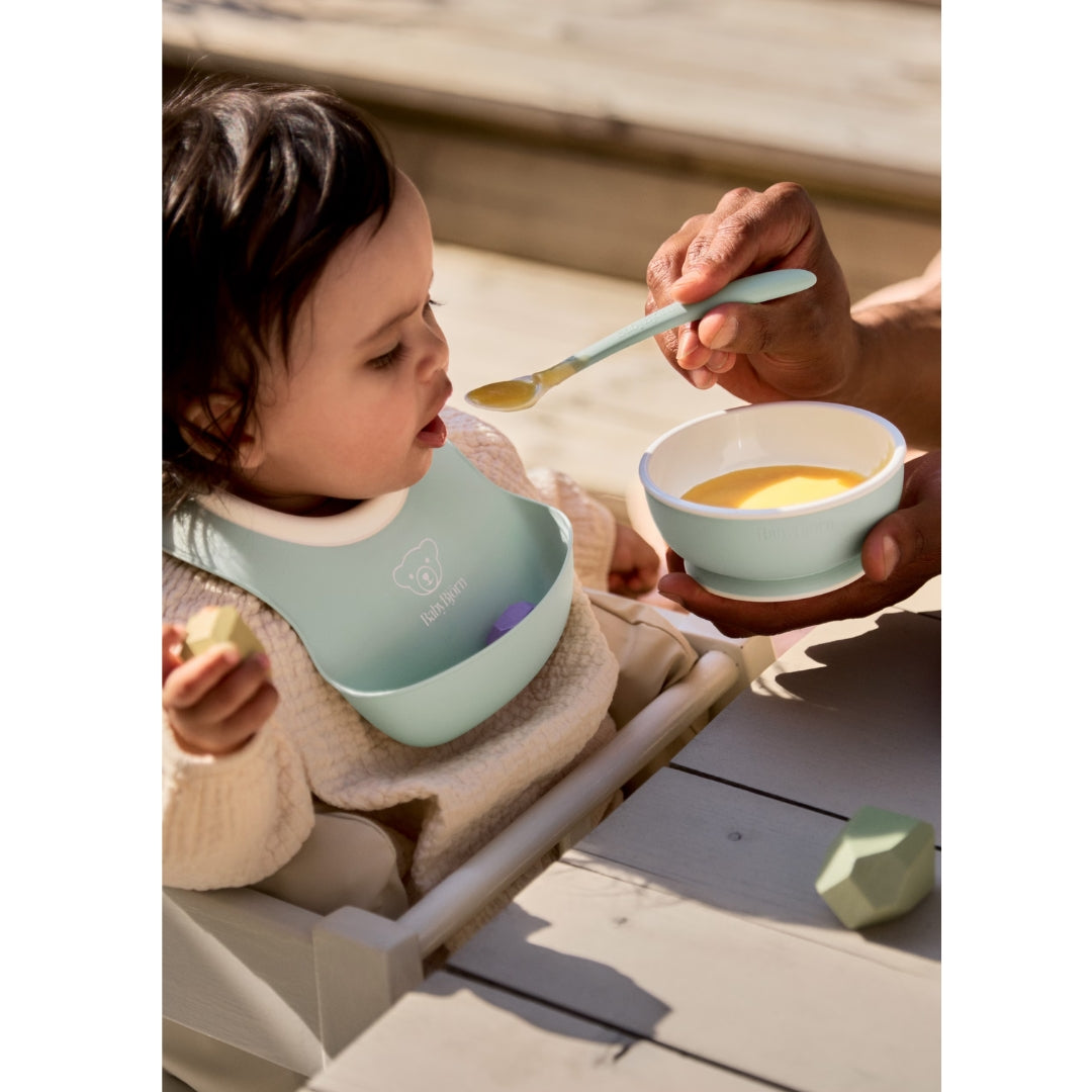 BabyBjorn Feeding Spoons 2 Pack Powder Green