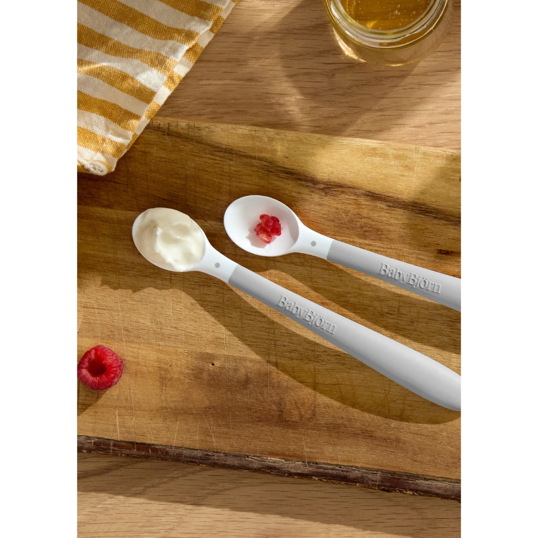 BabyBjorn Feeding Spoons 2 Pack Grey
