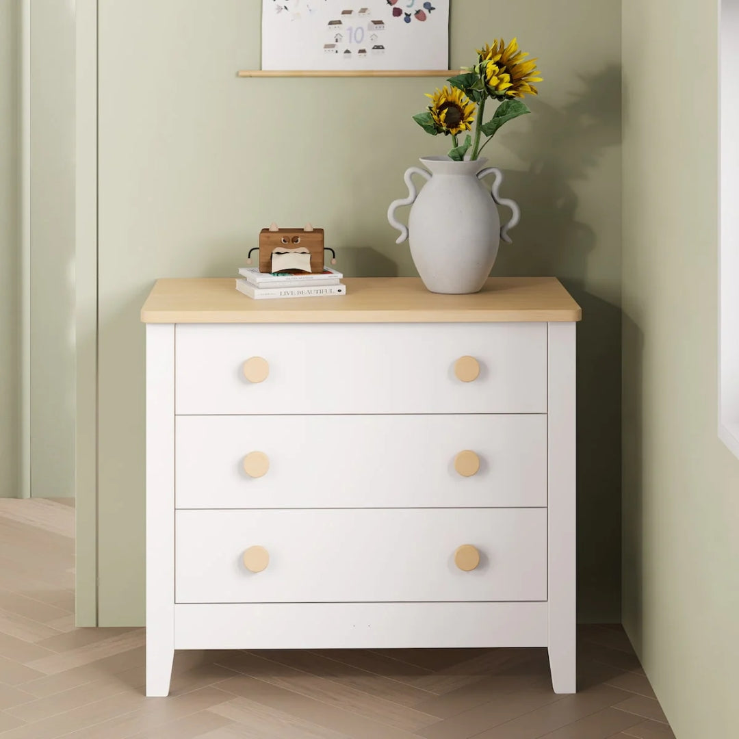 Boori 3 Drawer Chest v25 Barley White/Almond