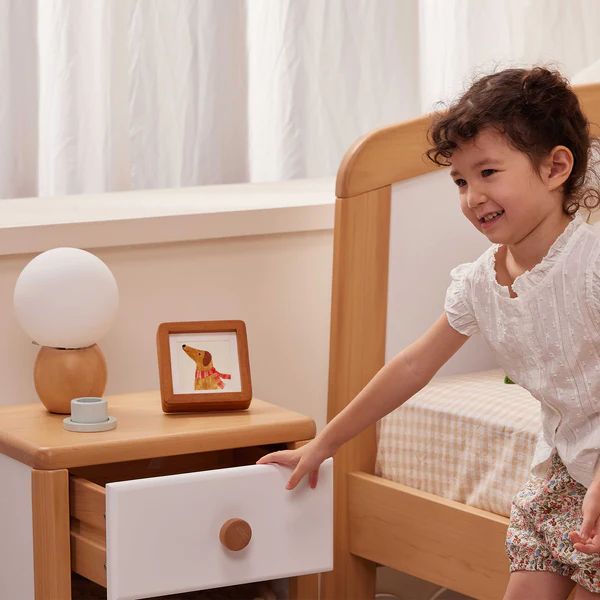 Boori Kids Avalon Bedside Table V24 Barley White / Almond