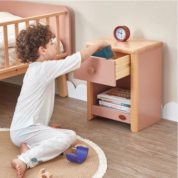 Boori Kids Avalon Bedside Table v24 Cherry / Almond
