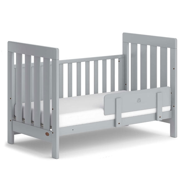 Boori Daintree Cot Bed V19 (with dropside) Pebble + Mattress
