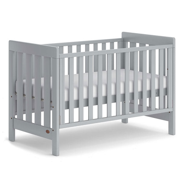 Boori Daintree Cot Bed V19 (with dropside) Pebble + Mattress
