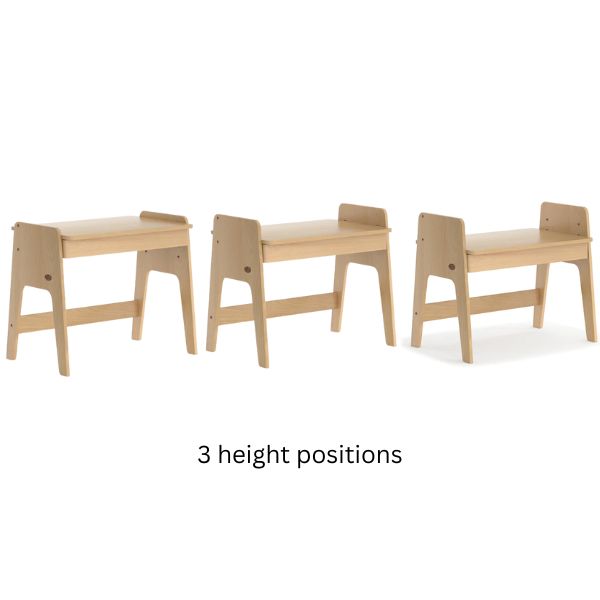 Boori Kids Euler Desk with Pegboard and Hutch Barley/Beech