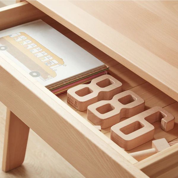 Boori Kids Euler Desk with Pegboard and Hutch Barley/Beech