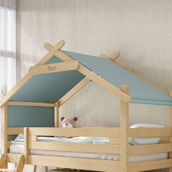 Boori Kids Forest Single Loft Bed Teepee Canopy Blueberry
