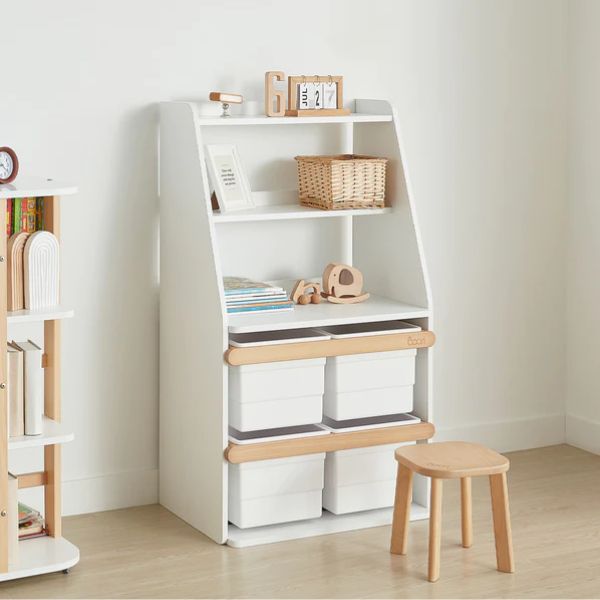 Boori Kids Tidy Integrated Storage Unit V25 Barley White / Almond
