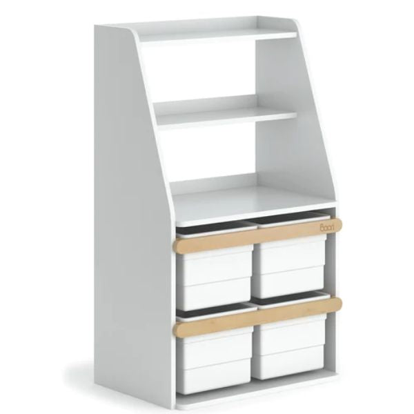 Boori Kids Tidy Integrated Storage Unit V25 Barley White / Almond