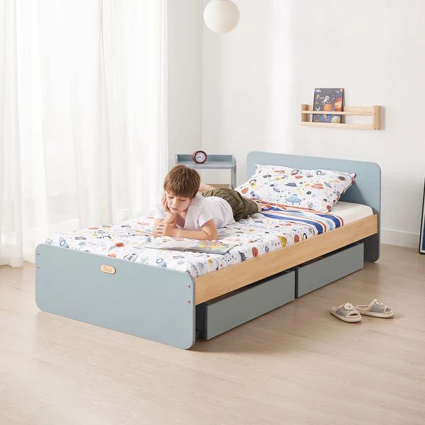 Boori Kids Neat Single Bed v24 Blueberry/Almond