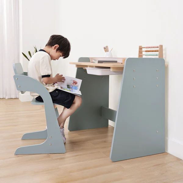 Boori Kids Natty Study Desk Blueberry/Almond