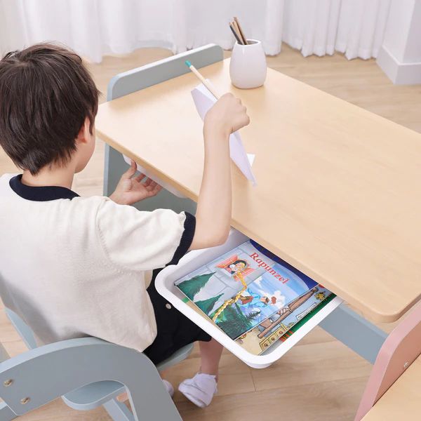 Boori Kids Natty Study Desk Blueberry/Almond
