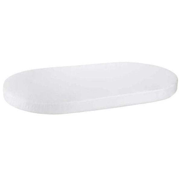 Boori Oval Cot Fitted Jersey Sheet White