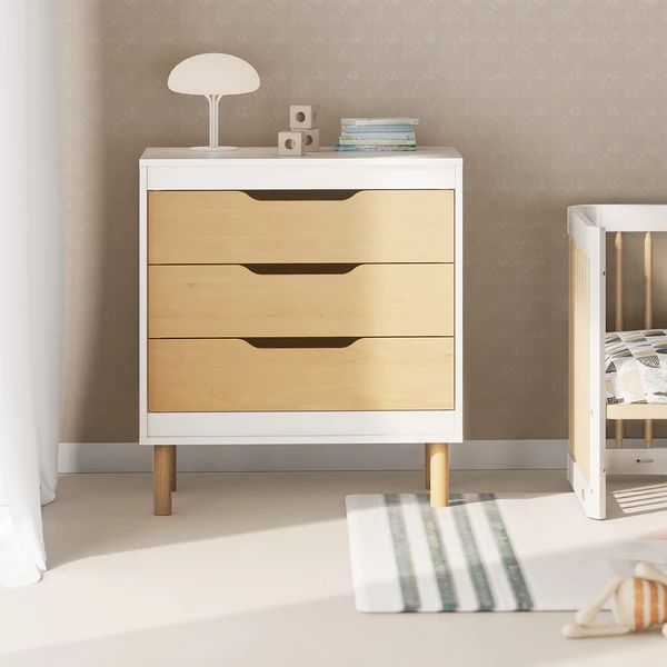 Boori Perla 3 Drawer Chest with Change Tray Barley White/Beech