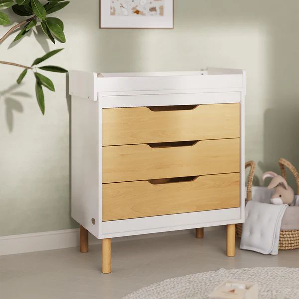 Boori Perla 3 Drawer Chest with Change Tray Barley White/Beech