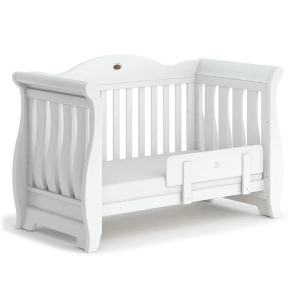 Boori Sleigh Royale Cot Bed v23 Barley White + Mattress