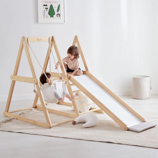 Boori Kids Tidy Climbing Gym Barley White/Almond