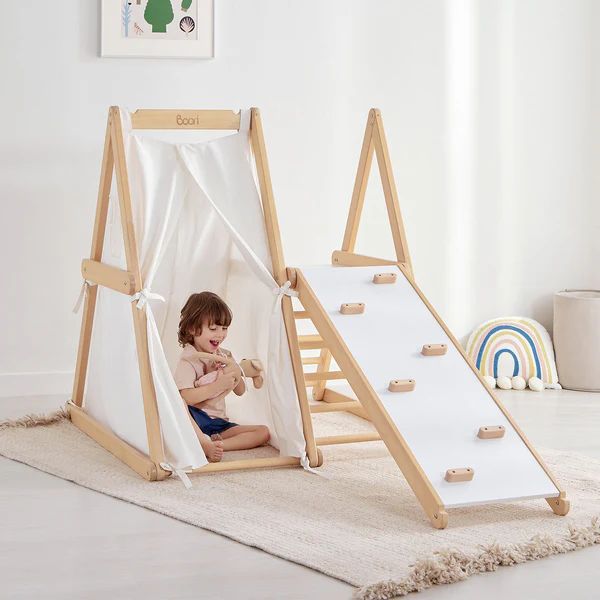 Boori Kids Tidy Climbing Gym Barley White/Almond
