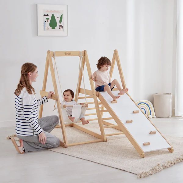 Boori Kids Tidy Climbing Gym Barley White/Almond