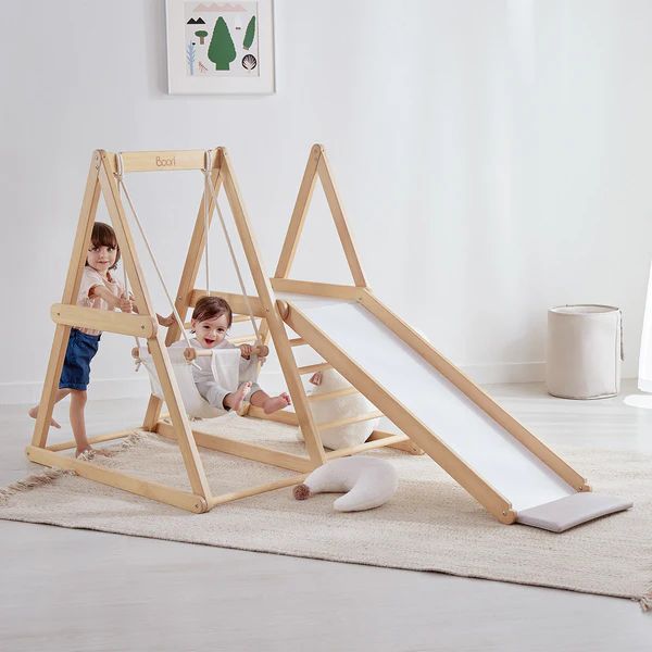Boori Kids Tidy Climbing Gym Barley White/Almond