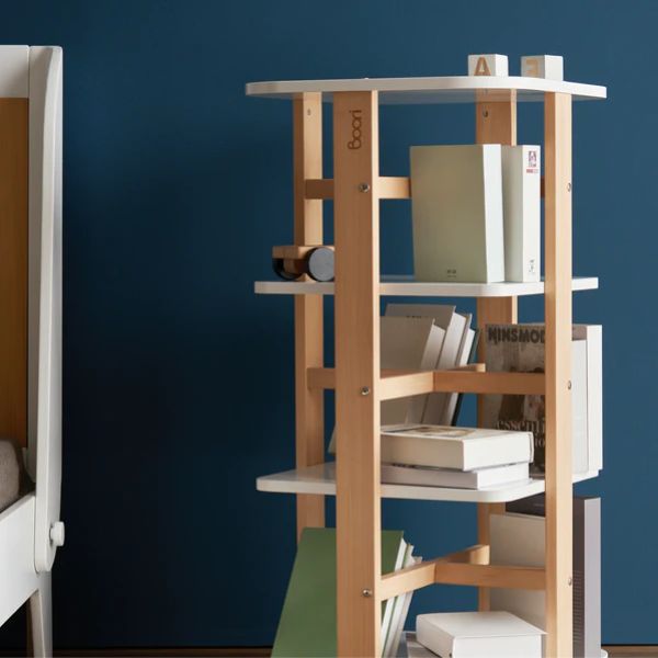 Boori Kids Tidy Rotating Bookshelf Barley White / Almond v22