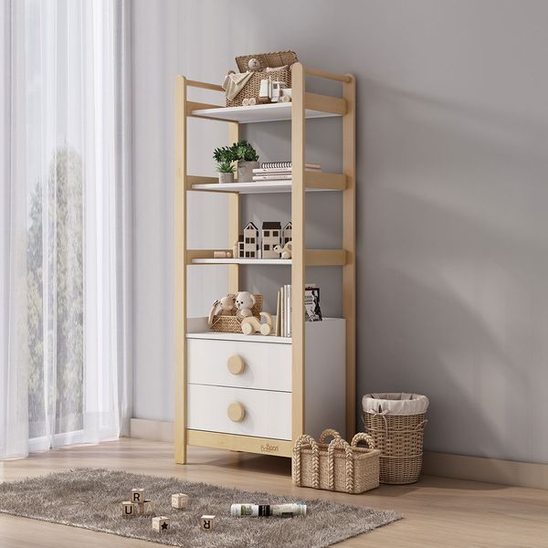 Boori Tidy Storage Bookcase Barley/Almond