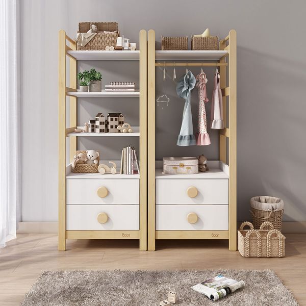 Boori Tidy Storage Bookcase Barley/Almond